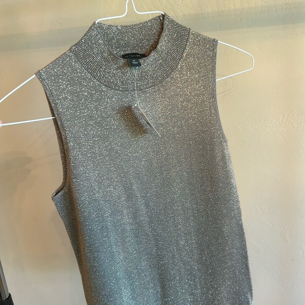 NWT Mock turtleneck sleeveless dress top